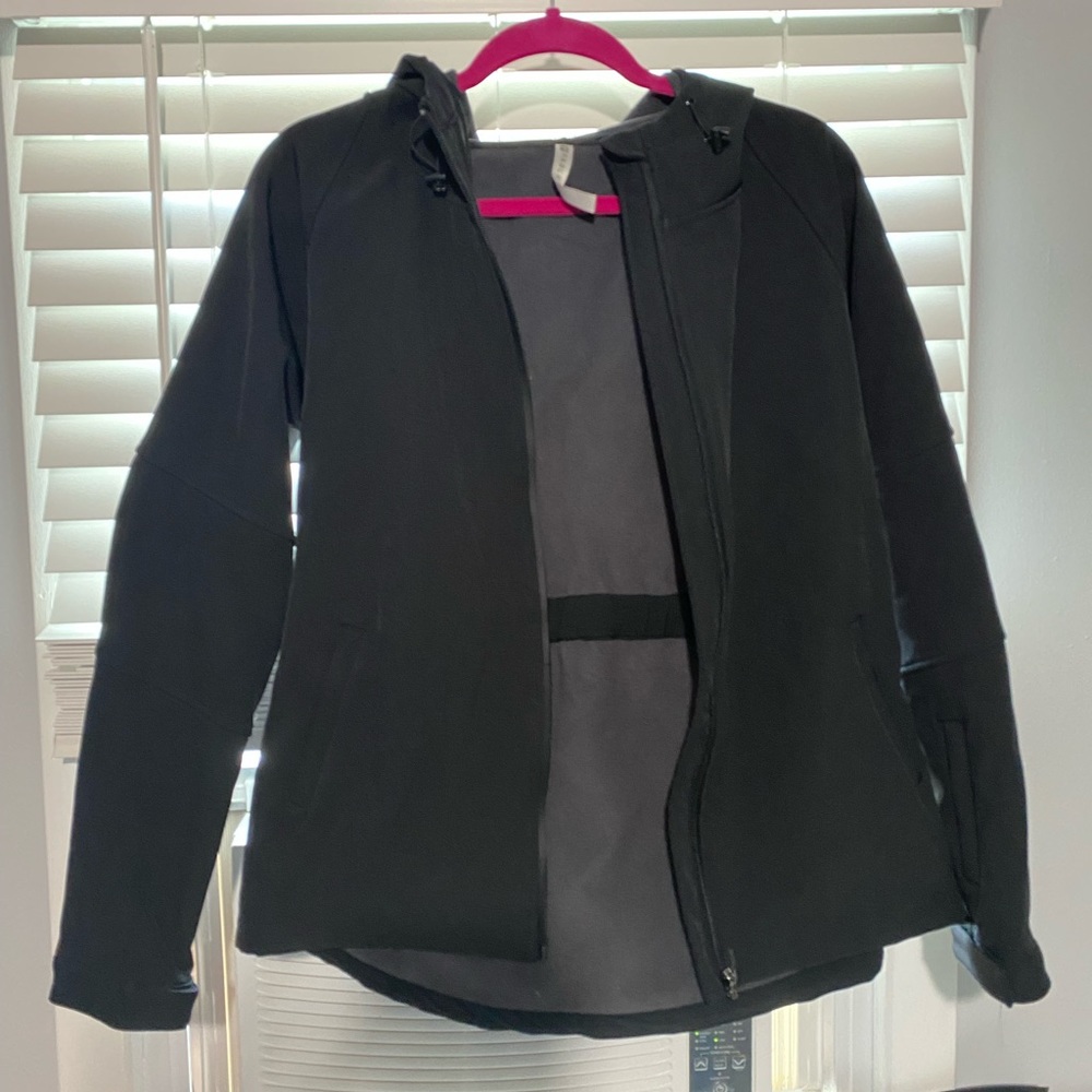 Black warm rain jacket